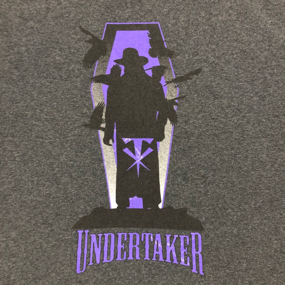 WWE‎ Undertaker Slam Crate T Shirt Size 2XL Dark Grey Coffin Graphic